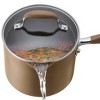 Anolon Advanced Bronze 2qt Hard Anodized Nonstick Covered Straining Saucepan with Pour Spouts - image 3 of 4