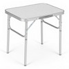 Aluminum 24"x17"Folding Camping Table with MDF Tabletop, Adjustable Height(9"¨C23") and Lightweight Portable Table for Indoor/Outdoor, Beach Picnics - 4 of 4
