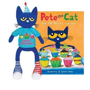 MerryMakers, Inc Pete The Cat Birthday Party Plush And Hardcover Book Set - 1 of 3
