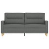 vidaXL 2-Seater Sofa Dark Grey Fabric (100% Polyester), Metal, textilene - 2 of 4