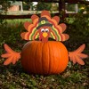 Decorae Halloween Pumpkin Decorating Kit, Turkey Set, 4 Reusable Metal Accessories for Fall Pumpkin Face Decorating w/ Turkey Body Parts - 2 of 4