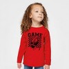 The Juniper Shop Retro Football Game Day Toddler Long Sleeve Tee - 2 of 3