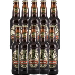 Hank's Genuine Gourmet Birch Beer, 12 fl oz Bottles – Premium Craft Soda with Rich, Robust Flavor – Authentic Northeast Recipe, Pack of 10 - 1 of 1
