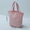 Unique Bargains Cotton Sturdy Reusable Mini Lunch Canvas Tote Bag with Handles 1 Pc - 2 of 4