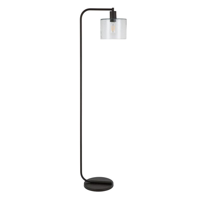 Hampton & Thyme 57" Tall Floor Lamp with Glass Shade, 1 of 13