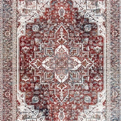 red/ivory