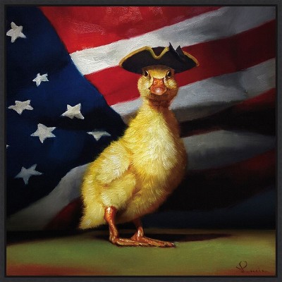 Amanti Art The Patriot by Lucia Heffernan Canvas Wall Art Print Framed 22-in. x 22-in.