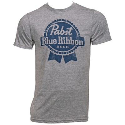 Mens Pabst Blue Ribbon PBR Blue Logo T-Shirt