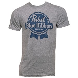 Mens Pabst Blue Ribbon PBR Blue Logo T-Shirt - 1 of 2