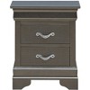 NicBex Classic Nightstand with 2 Drawers End table with Metal Handles Modern Bedside Table for Living Room, Bedroom, Study - 2 of 4