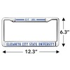 Elizabeth City State University Full Size Standard License Plate Metal Frame - 4 of 4