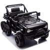 TopComfy Baby Walkers Kids Six Wheel Ride Truck With Parental Oversight Six Wheel Suspension Four Drive Units for Kids, Black, 42.13"*20.47"*10.63" - 2 of 4