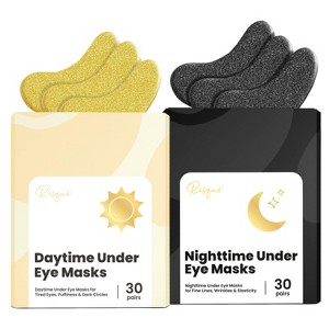 Day & Night Under Eye Patches for Puffy Eyes & Dark Circles, Infused Gel Mask Patches for Under Eye Treatment of Eye Bags & Puffiness, Risque, 60ct - 1 of 4