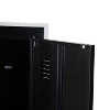 ZACHVO Modern Black Storage Cabinet with Glass Doors and Adjustable Shelves - 3 of 4