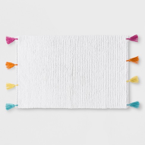 Rainbow Tassel Bath Rug Pillowfort Target