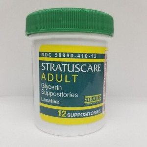 StratusCare Adult Glycerin Suppositories, 12 Count - 1 of 1