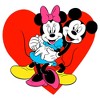 Girl's Mickey & Friends Lovers Hug Cropped T-Shirt - 2 of 3