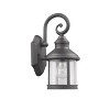 Chloe Lighting CH22049BK12-OD1 Galahad Transitional 1 Light Black Outdoor Wall Sconce 12" Height - 2 of 2