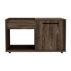 Syemin End Tables 2-Shelf Coffee Table with Storage, Farmhouse Style Center Table, Accent Cocktail Table, Easy Assembly, Brown, 19.69"*31.5"*17.72" - 2 of 4