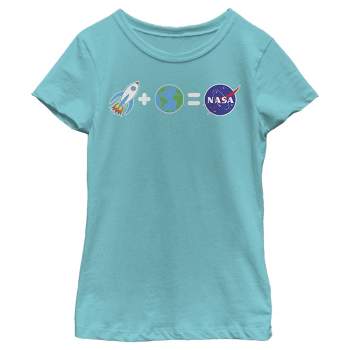 Girl's NASA Emoji Space Equation T-Shirt