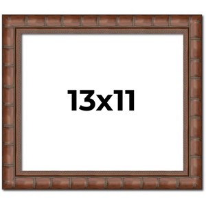 PosterPalooza | 13x11 Modern Bamboo Picture Frame, UV Acrylic, 5 Finishes - 1 of 4