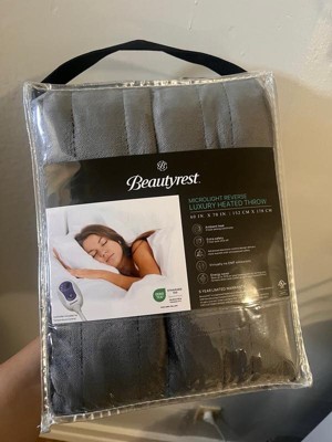 Plush Electric Heated Bed Blanket Beautyrest Target