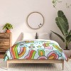 Deny Designs 3pc Queen Doodle by Meg Rainbow Cacti Comforter and Sham Set - 3 of 4