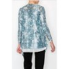 Women's Denim Star Sequin Cardigan - Origami - 3 of 4