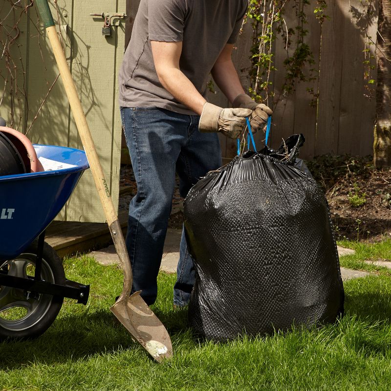 Hefty Strong Lawn & Leaf Drawstring Trash Bags - 39 Gallon - 24ct, 5 of 8