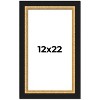 PosterPalooza | Embellished Brown Picture Frame - UV Acrylic, Foam Board Backing, Hanging Hardware - 2 of 4