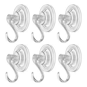 Unique Bargains Waterproof Reusable Load 6.6 lbs Suction Cup Hooks and Hangers - 1 of 3