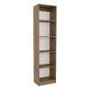 FURNIinspire Utility Storage Shelves 71.1inch Slim Shelving Unit Multifunctional 5 Tier Bookcase, Living Room Storage Shelf, Beige, 11.8"*17.8"*71.1" - 2 of 4