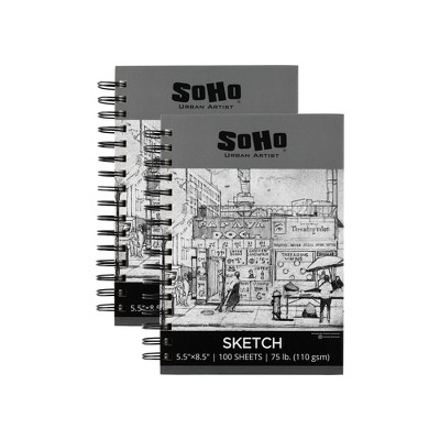 White Paper Drawing Book 9x12 Inches - 100 Pages