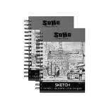 SoHo 110 GSM Sketch Paper Pads Spiral - 2 Pack