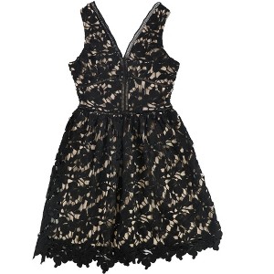 bar III Womens Contrast Fit & Flare Dress - 1 of 2
