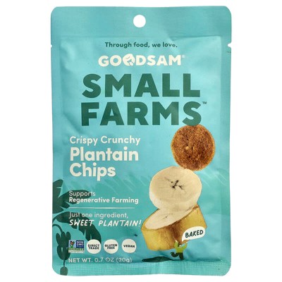 GoodSam PBC, Small Farms™, Crispy Crunchy Chips, Plantain, 0.7 oz