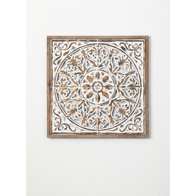 Sullivans Patterned Wood Wall Sculpture 29