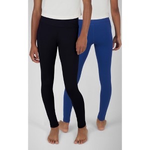 Yogalicious 2 Pack Girls Polarlux Madison Basic Crossover Waist Legging and Polarlux Everday Ankle Legging - 1 of 4