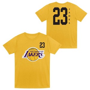 NBA Los Angeles Lakers Boys' LeBron James Performance T-Shirt - 1 of 3