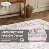 Washable Area Rug Vintage Medallion Floral Print Area Rug Non-Slip Low Pile Carpet for Dining Room Home Office - 4 of 4