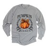 Simply Sage Market Pumpkin Season Leopard Bow Garment Dyed Long Sleeve - 2 of 4