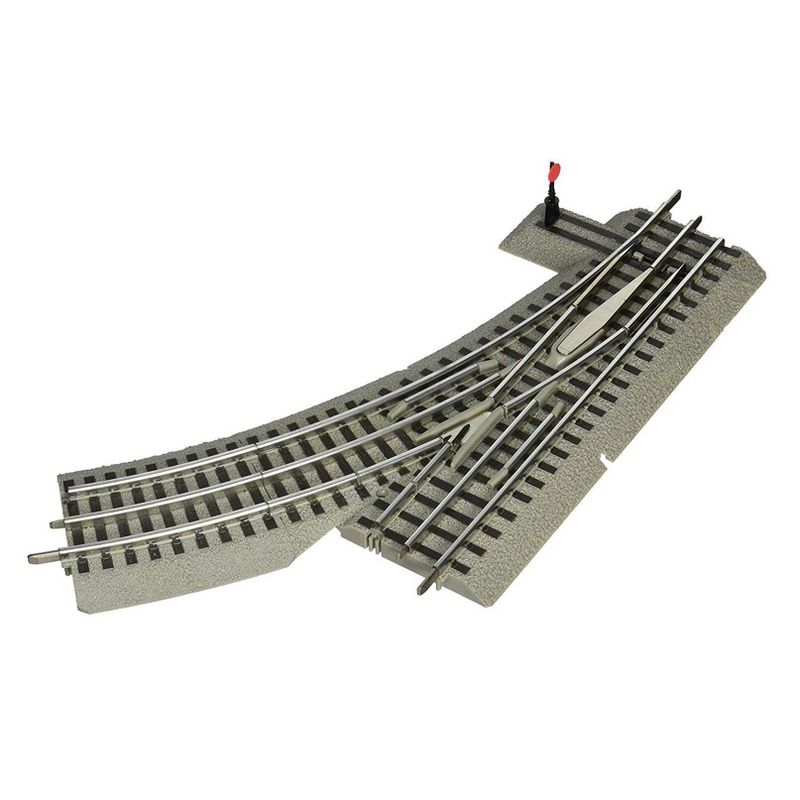 Lionel Trains O-Gauge Fastrack O36 Manual Right Hand Switch Track Piece w/ Curve, 5 of 7