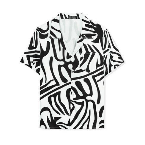 Lars Amadeus Men's Animal Print Shirt Short Sleeves Button Down Casual  Summer Printed Shirts Tiger Print XX-Large