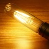 YANSUN 4-Watt 40-Watt Equivalent T30 Soft White (2700K) 5in. Edison LED Tube Bulb, Vintage Filament, Dimmable, 4-Pack - 3 of 4