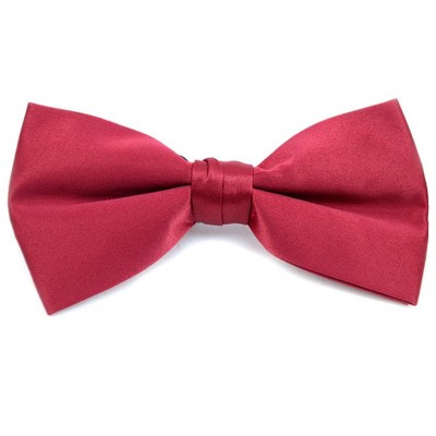 Young Boy's Pre-tied Clip On Bow Tie - Formal Tuxedo Solid Color