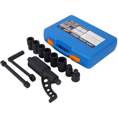 Heavy Duty Torque Multiplier Wrench Set - 4800N/M Power with 8 CR-V Sockets & Case - 1:58 Gear Ratio for Truck, RV