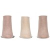Memoi Women's 3 Pair Pack Chain Ribbed Bamboo Blend Lowcut Socks Ivory Heather Multi 9-11 - 2 of 4