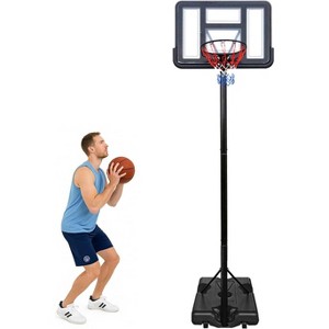 Complete Basketball Set with 3 Balls Scoreboard Pump Mini Hoop Indoor Game for All Ages - 1 of 4