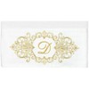Linum Home Textiles 100% Turkish Cotton MONICA Gold Thread 2PC Embellished Bath Towel Set - 3 of 3