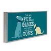Stupell Industries Funny Cat & Dog Cone Black Framed Giclee Art - 3 of 4